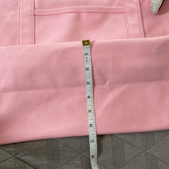 Dalix Pink Tote Bag With Bedazzled High Top Sneaker - Picture 7 of 9